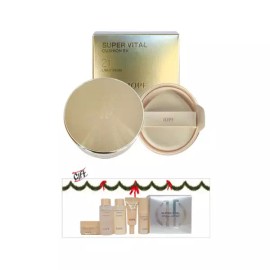 IOPE 아이오페 슈퍼바이탈 쿠션 EX 21호 라이트베이지 본품16g+리필16g 특별행사 Iope Super Vital Cushion EX No. 21 Light Beige Main Product 16g + Refill 16g Special Event