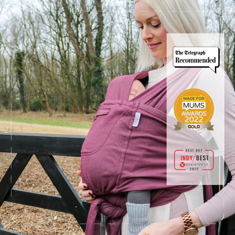 Caboo Lite Baby Carrier - Alloy | One Size Multi-Position