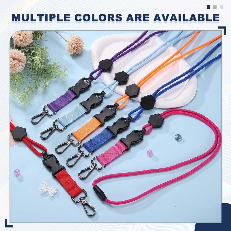 [PATIKIL] Durable Neck Strap with Safety Adjustable Buckle Metal Clip