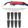 8Pcs Flux Core Welding Gasless Nozzle Self Protection MIG Welding