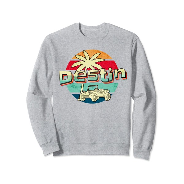 Destin Florida Retro Dune Buggy Fun Beach Vacation Gift Sweatshirt