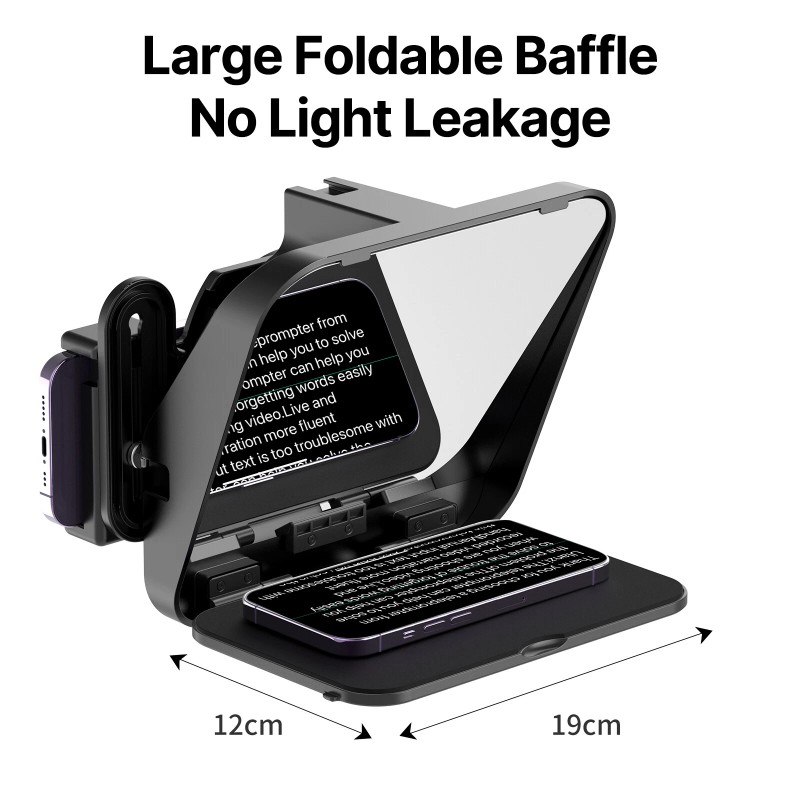 Ulanzi RT02 Universal Teleprompter Prompter for DSLR Camera Phone Tablet