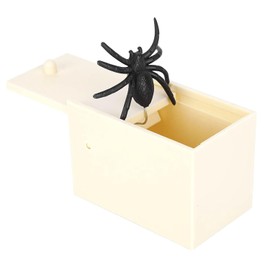 LiebeWH Caja de Trucos de araña de Goma, Hecha a Mano, Caja Sorpresa de Trucos de Madera Oculta en una Caja, Juguetes de Truco para Adultos y niños, bromas para Adultos