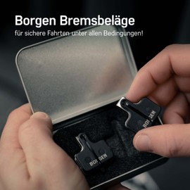 Borgen 2 Pairs of Bicycle Disc Brake Pads - Suitable for Juicy 3/5/7, Carbon, Ultimate - Semi-Metallic Compatible with AVID BB7 Brake Pads