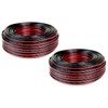 2 Rolls 20 Gauge 100 Feet Red Black Speaker Wire