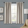 Lush Decor Wheat 1 Insulated Back Tab Blackout Window Curtain