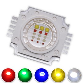 LEDGUHON 1Pcs 15W High Power Led Chip RGBWY Multicolor COB Module Super Bright Intensity Light Led Chip Replacement for DIY Lighting(350mA/15 Watt/Red6-7V/Green8-9V/Blue9-10V/Yellow6-7V/ White9-10V)