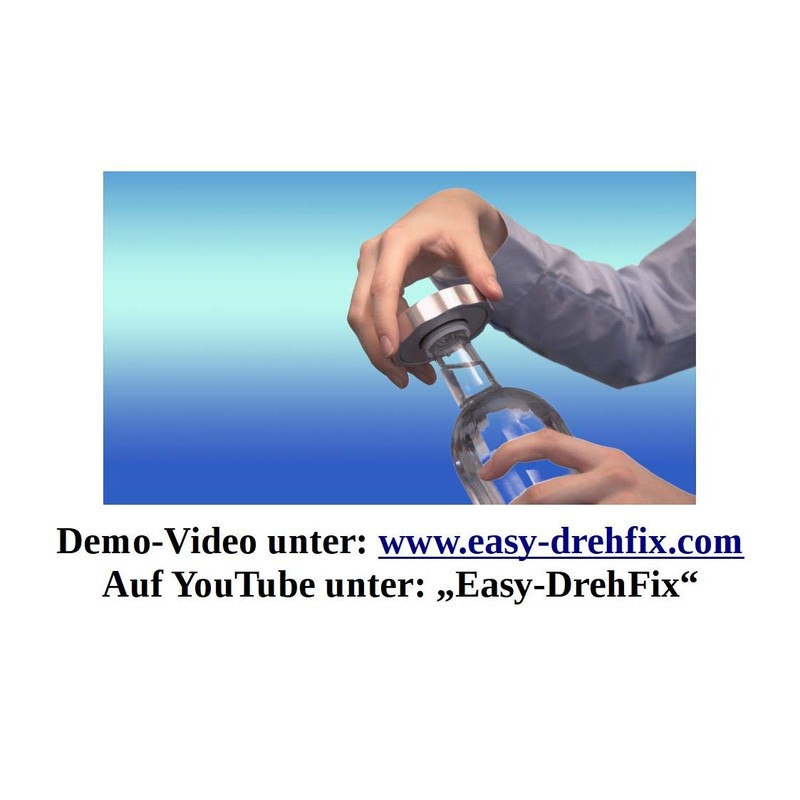 EasyDrehFix bottle opener, screw-on aid, opening aid for seniors (green)