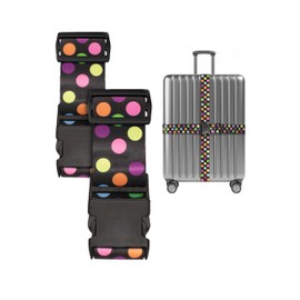 Wenter.S Luggage Straps - Unique Luggage Strap - Premium Luggage Strap for Customizing Your Suitcase - Strap in Stylish Designs - Luggage Strap - Practical Luggage Strap Black
