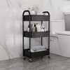 3-Tier Rolling Utility Cart with Caster Wheels,Easy Assembly, for Kitchen,
