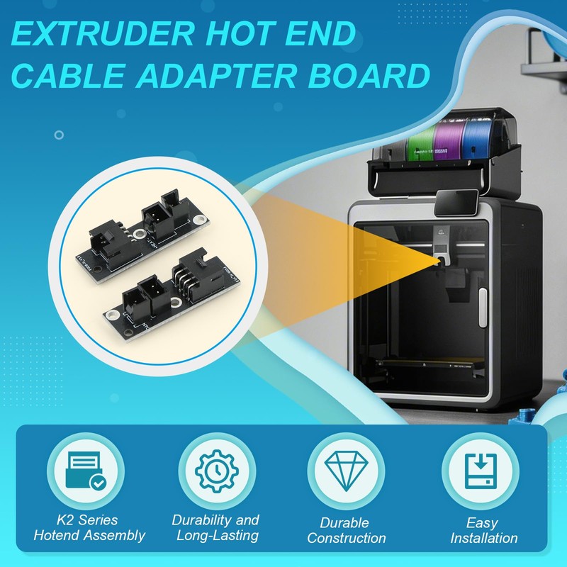 2 Pcs Hotend Adapter Board for Crealiity K2/K2 Pro/K2 Plus