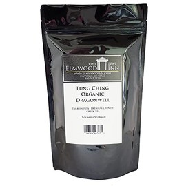 Elmwood Inn Fine Teas, Lung Ching Green Tea Dragonwell, 12-Ounce Pouches