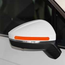 RUIANTE 2Pc Rearview Mirror Reflectives Stickers for Car Trunk SUV Red