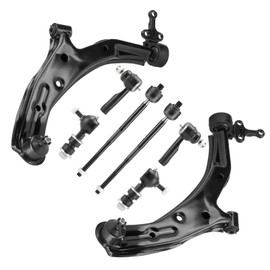 8pc Front Lower Control Arms Suspension Kit Fit for Nissan Sentra 2001 2002 2003 2004 2005 2006 with Ball Joints Assembly Sway Bar Links Tie Rod Ends