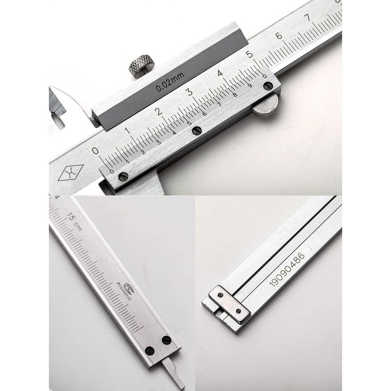 Simhevn Vernier Caliper, 0-6 pulgadas/0-150 mm, calibre de micrómetro manual,
