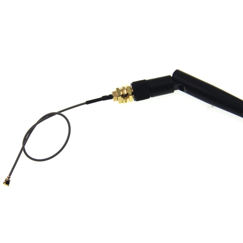 Hailege 2pcs SMA to IPEX 2.4G WiFi Antenna 2.4GHz 3dBi