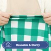 Smiry Picnic Table Cloth 2 Pack, Waterproof Elastic Fitted Tablecloths