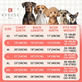 Suéteres para perros grandes, reflectores, ropa de punto para otoño e invierno de Kyeese