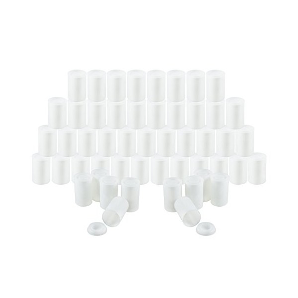 Houseables Film Canisters w/ Caps, 60 Pk, 35MM Empty Camera