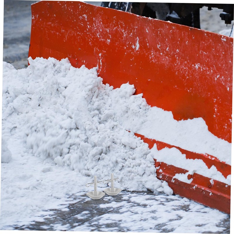 Kisangel Plow Skid Shoes Metal Replacement for Snowplow Attachment for