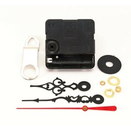 Generic Replacement for Mini Quartz Silent Clock Movement 1/8"" Thick Dial Short Shaft Serpentine Hands
