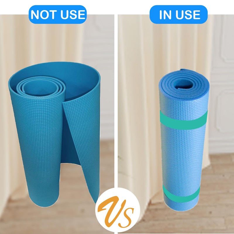 Risipu Yoga Mat Strap Slap Band, One Snap Keep Exercise