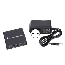 HD Multimedia Interface Splitter 1 in 2 Out HD Multimedia Interface Extender for Monitors LCD TVs Computers 100‑240VEU Plug