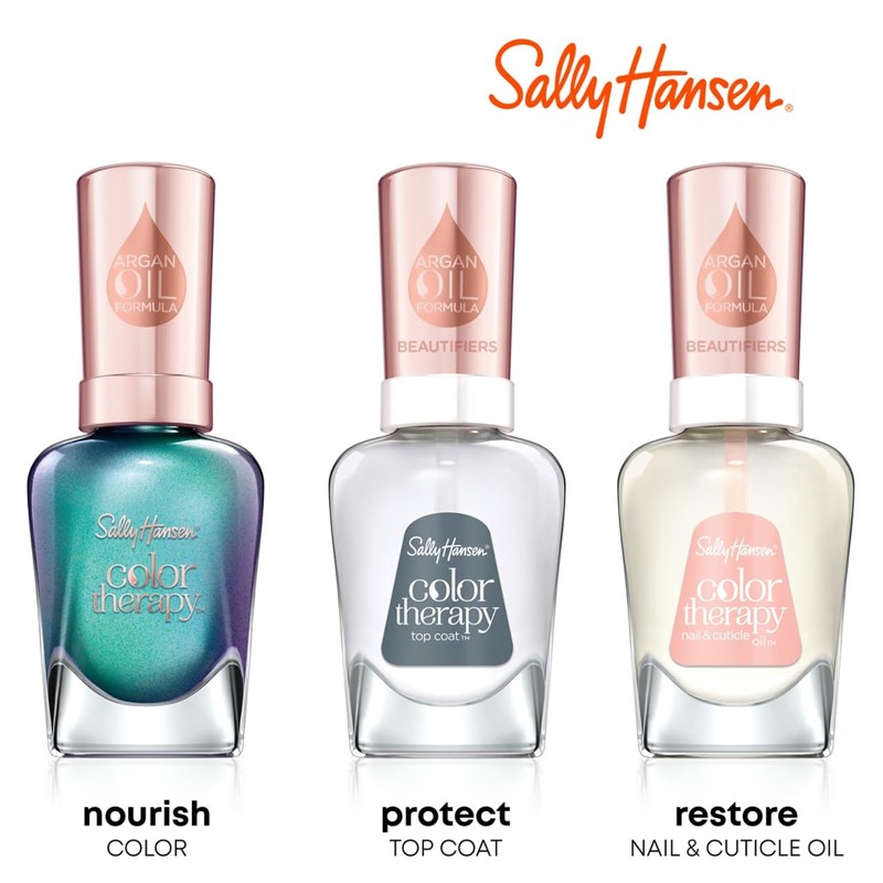 Sally Hansen Color Therapy Nail Polish, Fluer-t, Pack of 1