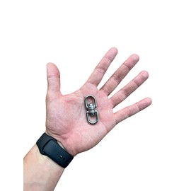 Stainless Steel Swivel Double Eye Swivel Marine Saltwater Grade Industrial (4mm, 10)