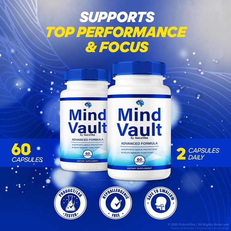 (5 Pack) Mind Vault Pills – Daily Formula with a