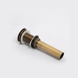 KUNGYO Un-slotted Basin Waschtischarmatur Push Pop Up Click Clack Maker Stopfen Stopper Ohne Überlauf Fertig (Gelb)