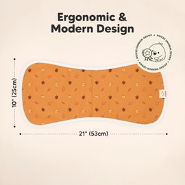 Organic Burp Cloths Baby Boy & Girl - 5-Pack Super Absorbent Cotton Burping Cloths for Babies, Soft & Plush Newborn Spit Up Rags, Infant Towels for Milk Spit Up, Unisex, Large 21" x 10" (Countryside)