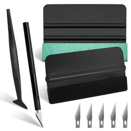 Car Window Tinking Kits, Felt Squeegee, Craft Knife, Micro Squeegee, Easy to Use Auto Tint Installation Kit