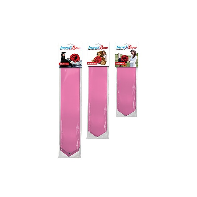 MasterBow IncrediBow Jumbo Flat Pull Bow, 20-Inch, Pink Lacquer