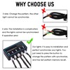 LINKITOM 4pcs Ultra Slim Sync Feature 24-LED Car Truck Surface