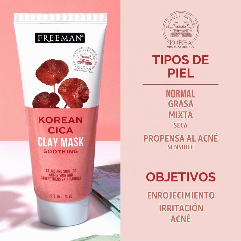 Korean Cica Clay Mask by Freeman for Unisex - 6