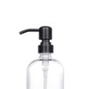 2 Pack Thick Clear Glass Pint Jar Soap Dispenser with