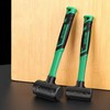 BUSKPOK Dead Blow Hammer, Rubber Mallet with Non-Slip Grip, Marring