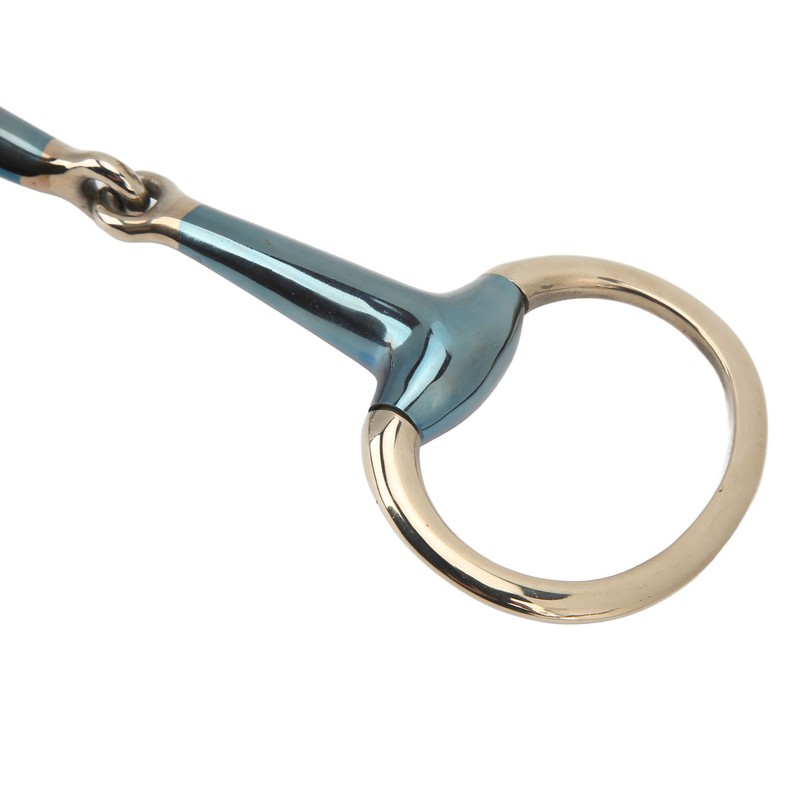125mm Equine Mouth Snaffle Stainless Steel Electroplated Ring Bit Jointed