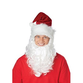 California Costumes Men's Santa Claus Getup, red/White, One Size