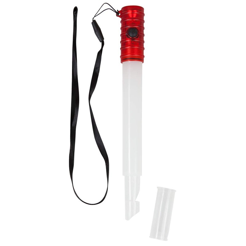 Life Gear Red Glow Stick & Flashlight with Whistle &