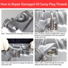 BILITOOLS 84-Piece Oil Pan Drain Plug Thread Repair Kit M13