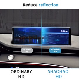 SHAOHAO for 2024 2025 Genesis GV70 Screen Protector, for 2022-2025 Genesis GV70 (2.5T, 3.5T) Infotainment Display Screen 14.5 In 2025 GV70 Screen Protector 9H Glass GV70 2023 2024 2025 Accessories