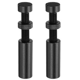 MECCANIXITY 2Pack Graphics Card GPU Support Bracket, GPU Stand Holder Magnetic Base 49-80mm Adjustable Height Brace for Desktop Video Card, Aluminum Alloy Black