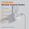 TESSAN Remote Control Outlet Wireless Wall Mounted Light Switch, Range