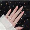 24 Pcs Almond Shape Nail Tips Water Drop Nail False