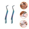 IWOWHERO 2pcs Eyelash Tweezers with Comb Tweezers for Women Tweezers