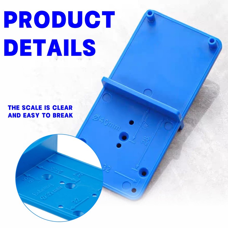 Drilling template blue hole row template pot hinge template, pot