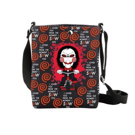 Horror Movie Inspired Crossbody Bag Spooky Season Gifts I Want To Play a Game Scary Movie Fans Crossbody Bag (FROM THE CB)