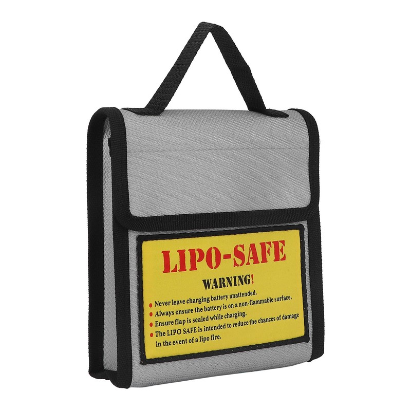 Lipo Battery Safety Bag Grey Fireproof Explosion Proof Battery Guard
